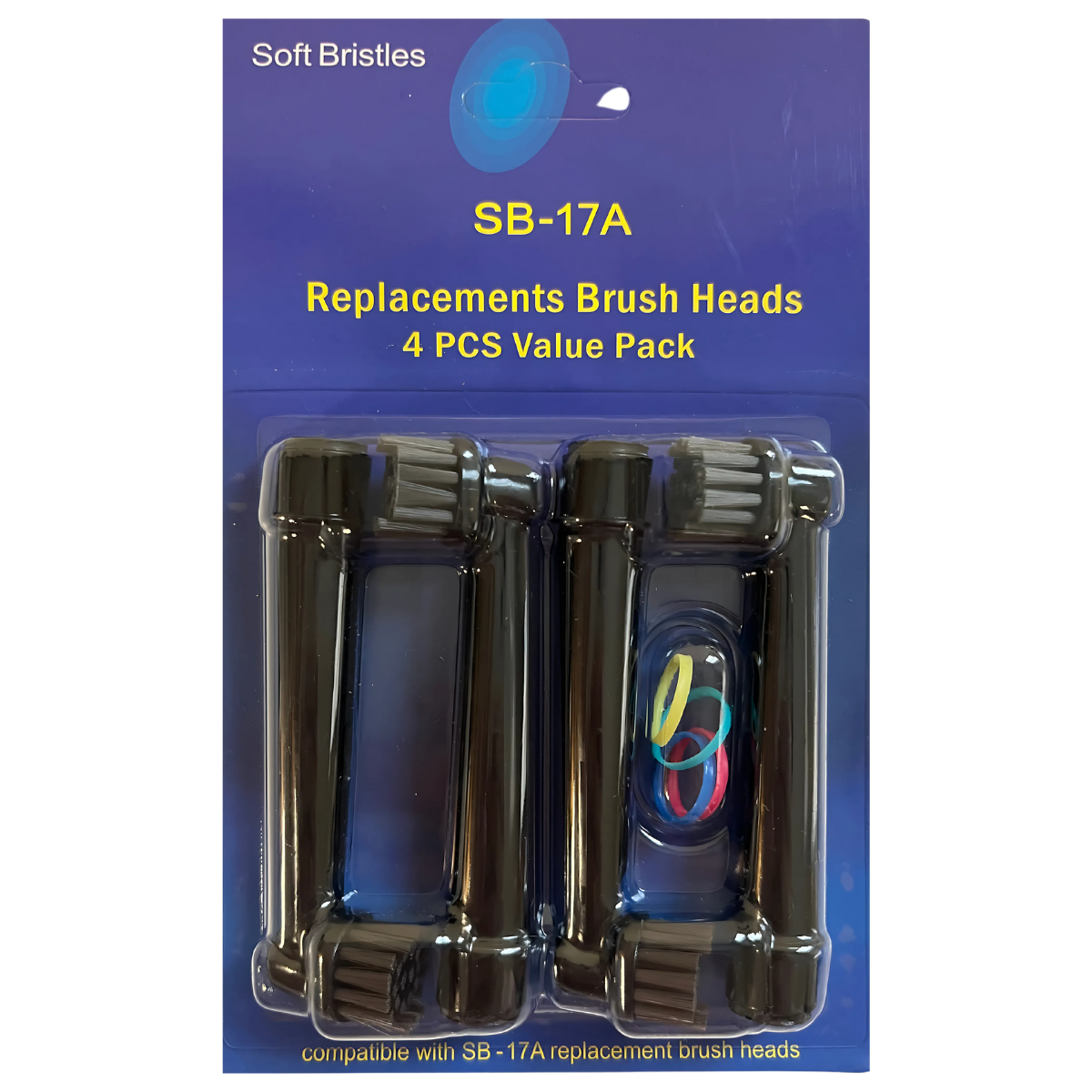 16-Pack Replacement Brush Heads for Oral-B – SB-17A/SB-20A/SB-25A/SB-50A