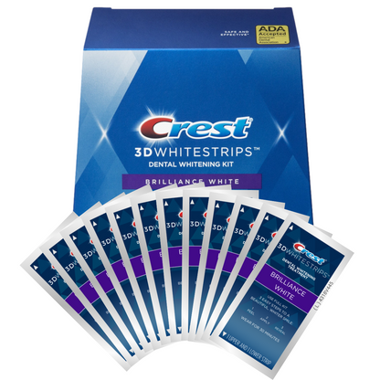 Teeth Whitening Strips Crest Brilliance White 9 Levels Whiter Whitestrips