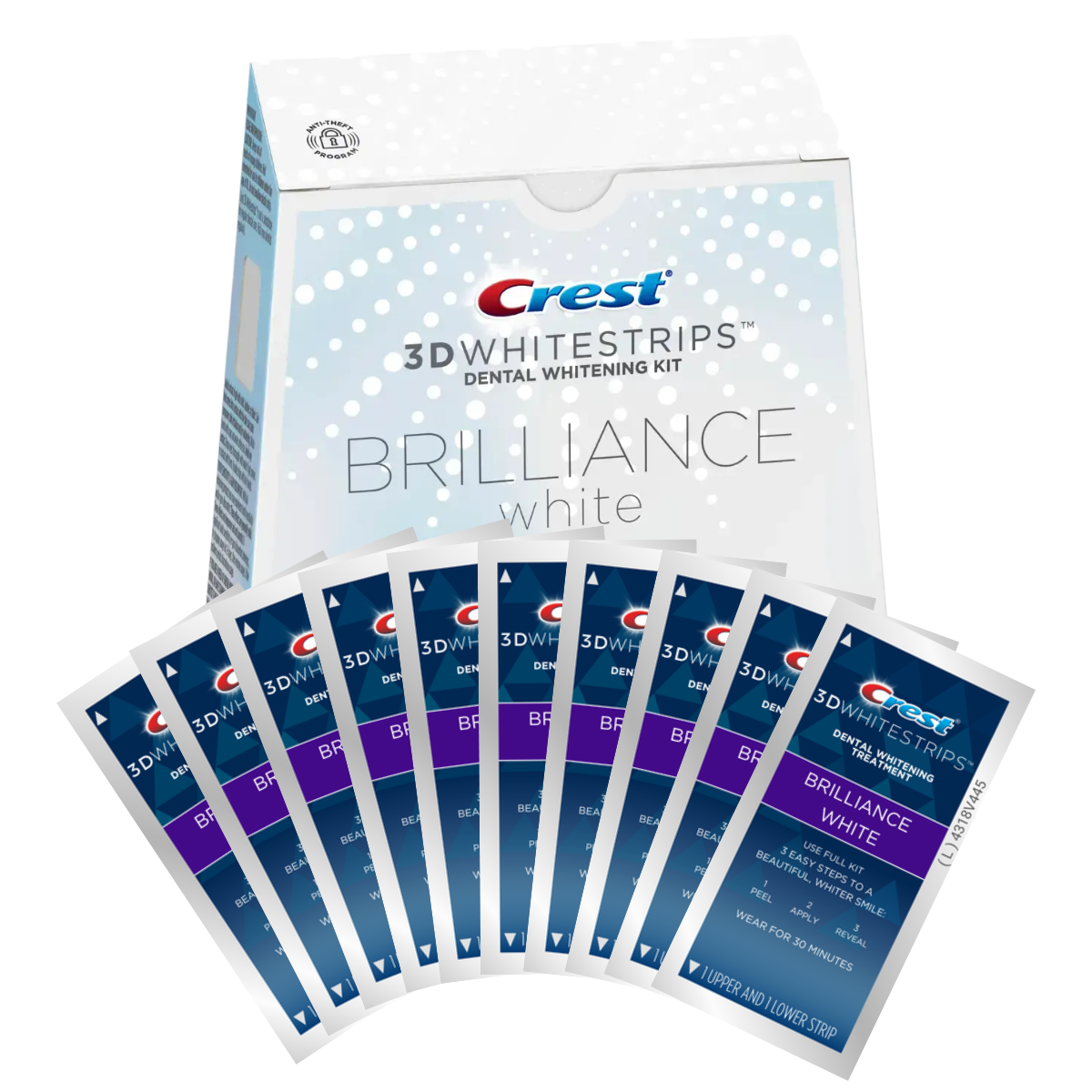 Teeth Whitening Strips Crest 3D Whitestrips Brilliance White