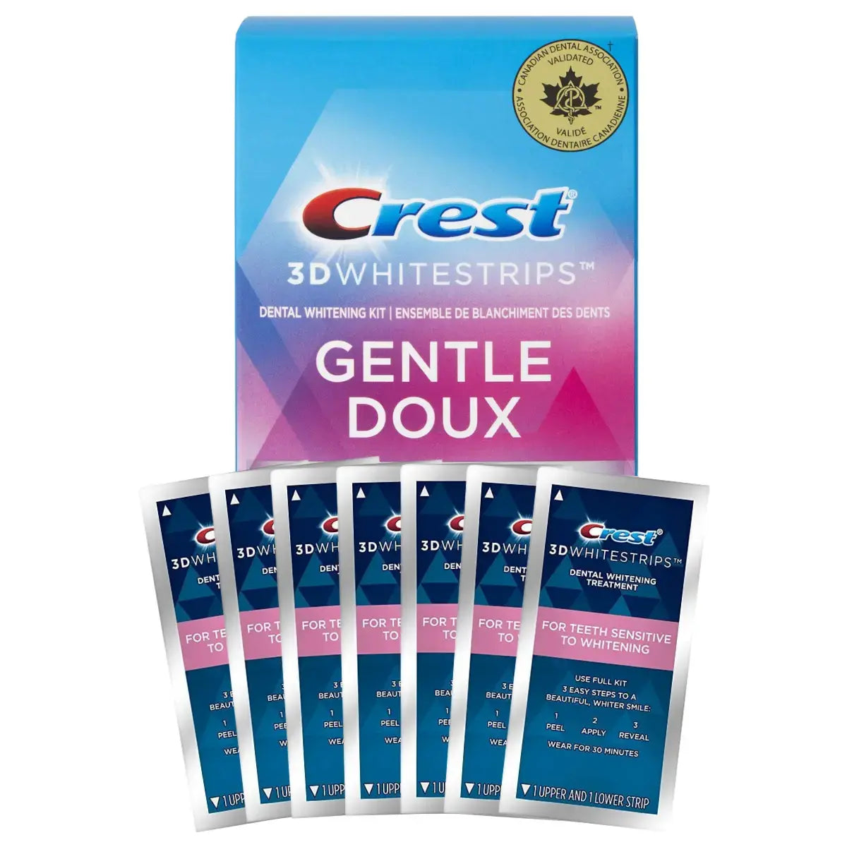Teeth Whitening Strips Crest Gentle Doux Whitestrips