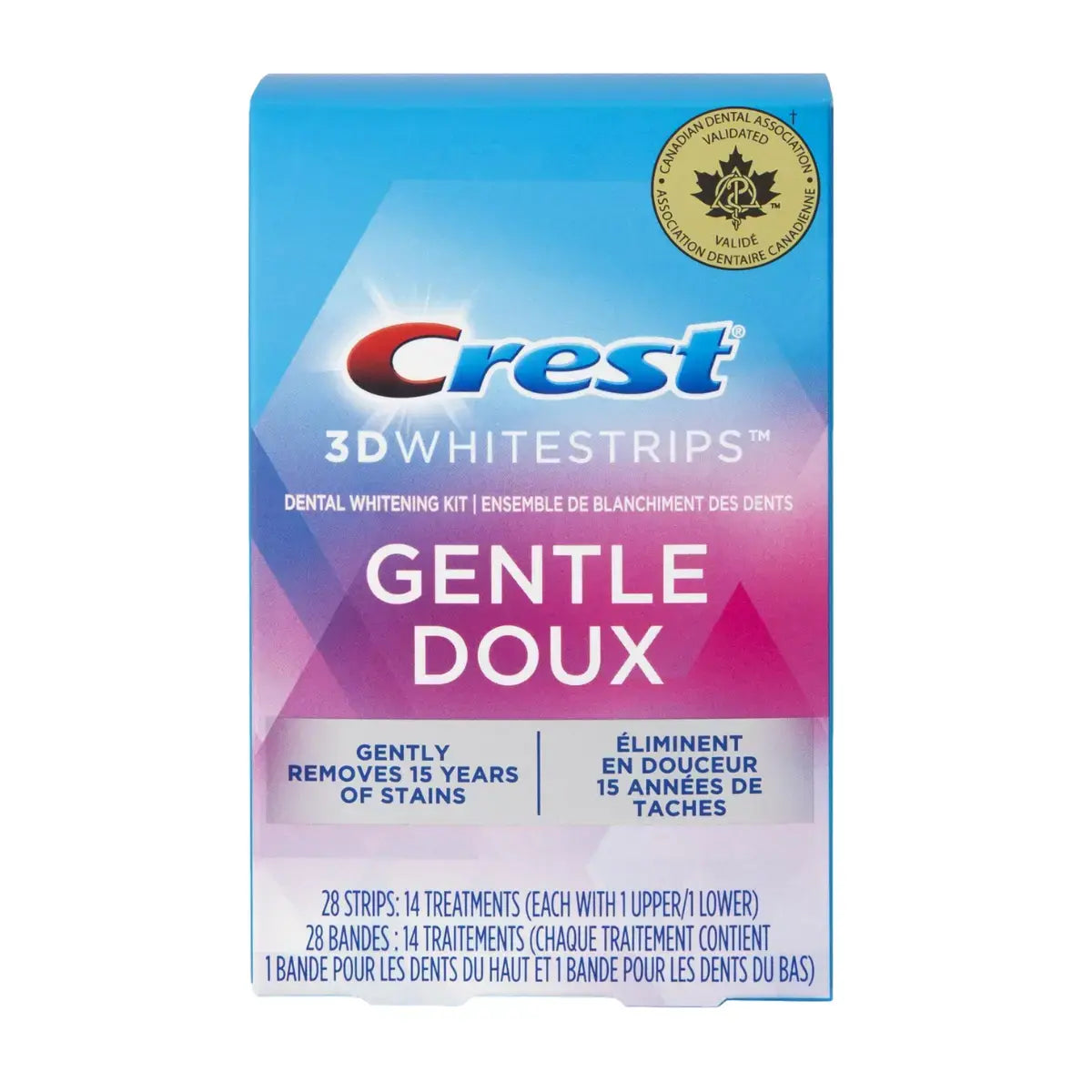 Teeth Whitening Strips Crest Gentle Doux Whitestrips