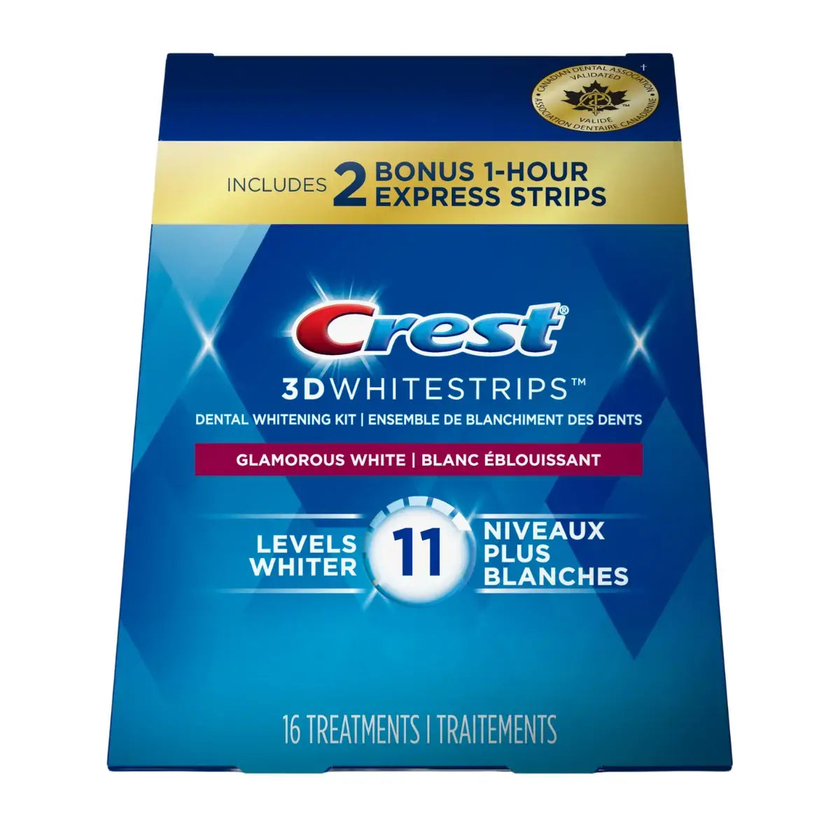 Teeth Whitening Strips Crest Glamorous White 11 Levels Whiter Whitestrips