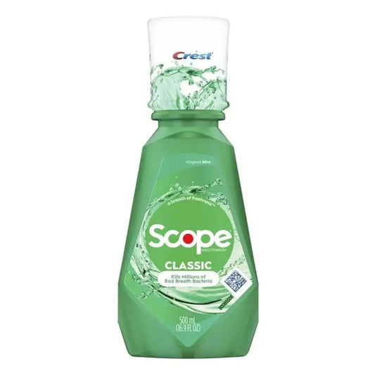  Mouthwash Crest Scope Classic Original Mint 500ml