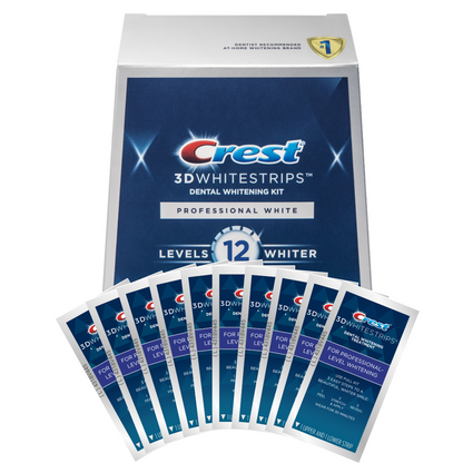 Teeth Whitening Strips Crest 3D Whitestrips Professional White 12 Levels Whiter