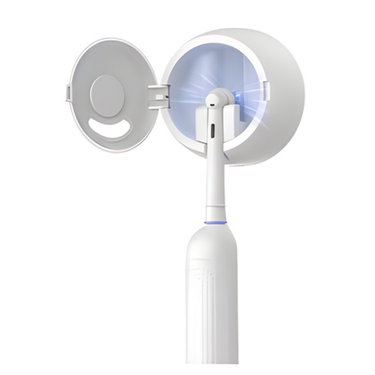 Black Electric Toothbrush + 2 Brush Heads + UV Sterilizer