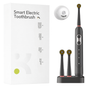 Black Electric Toothbrush + 2 Brush Heads + UV Sterilizer