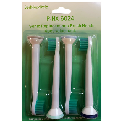 12-Pack Replacement Brush Heads for Philips Sonicare – P-HX-6044, P-HX-6074, P-HX-6024