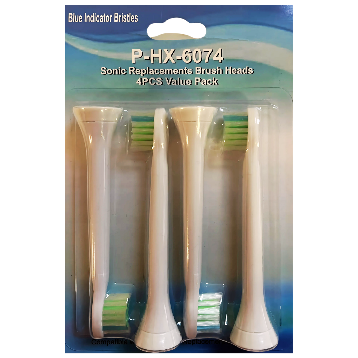 12-Pack Replacement Brush Heads for Philips Sonicare – P-HX-6044, P-HX-6074, P-HX-6024