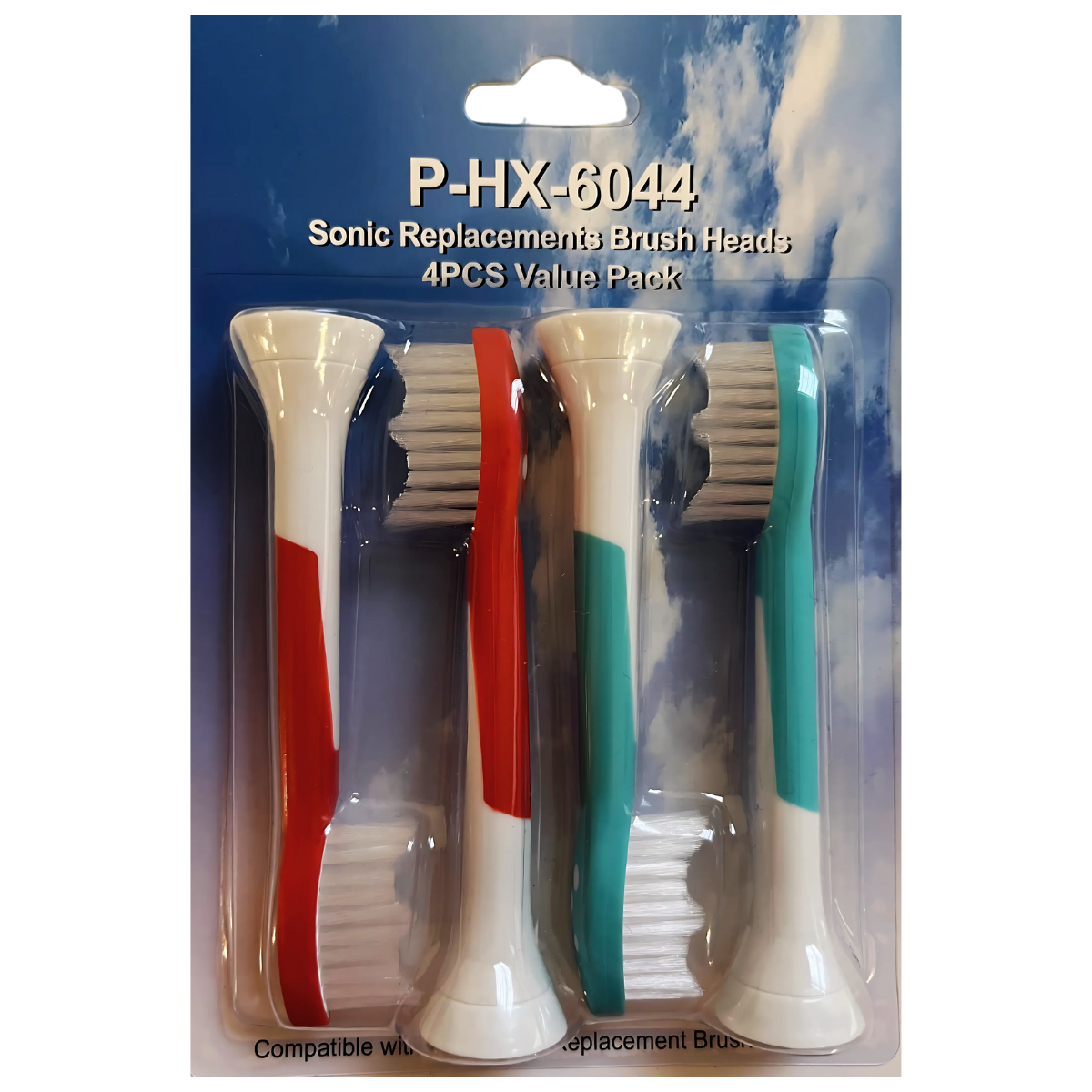 12-Pack Replacement Brush Heads for Philips Sonicare – P-HX-6044, P-HX-6074, P-HX-6024