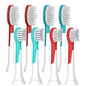 Zestaw 8 Końcówek Philips Sonicare Kids – 4x P-HX-3034, 4x P-HX-6044